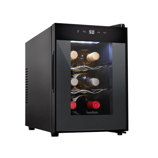 Ivation 6 Bottle Thermoelectric Wine Cooler Countertop