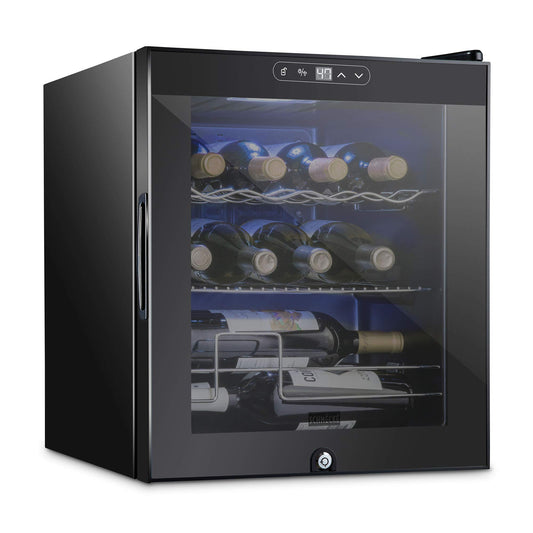 Schmecke 12 Bottle Compressor Wine Cooler Black