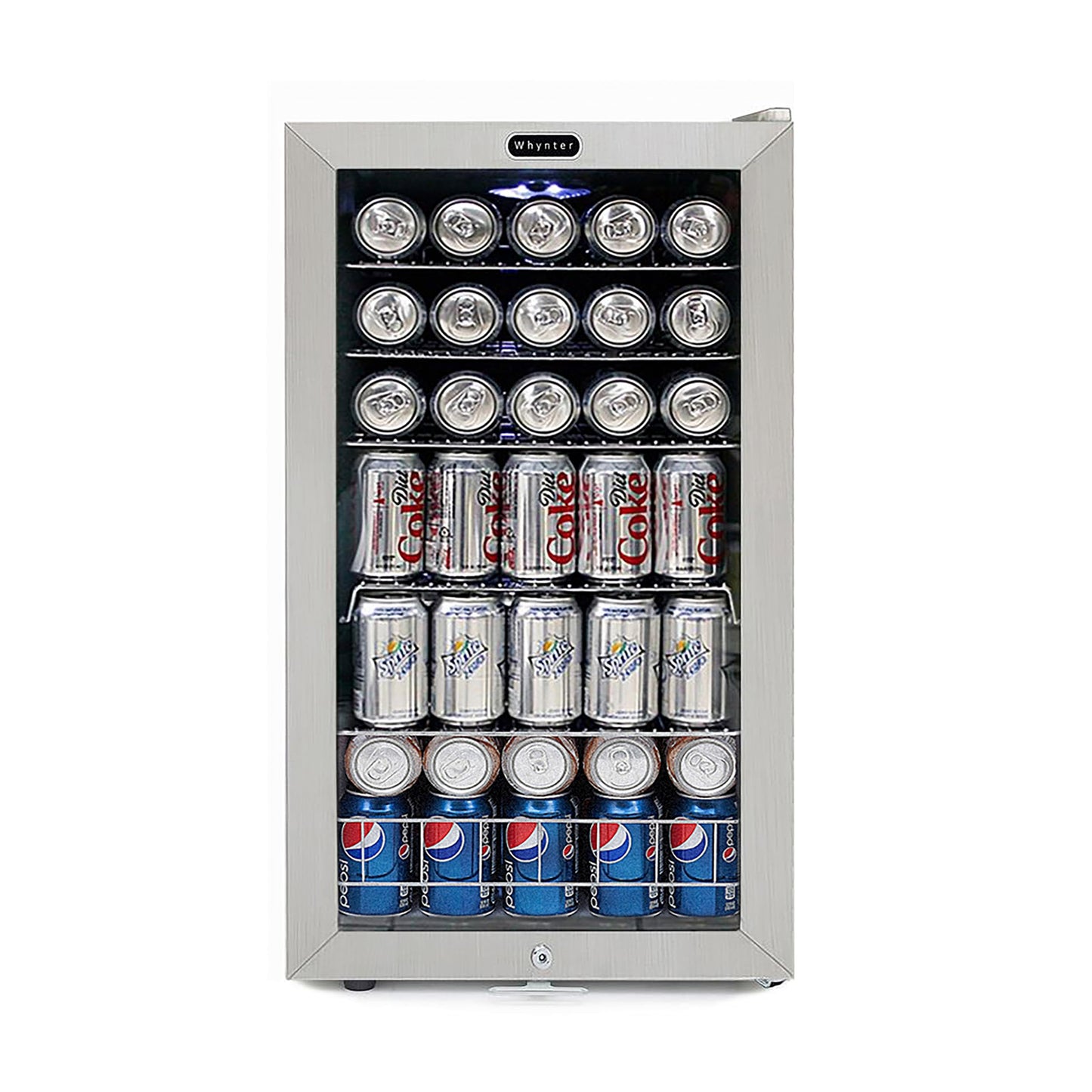 Whynter 127 Can Mini Beverage Fridge Stainless Steel